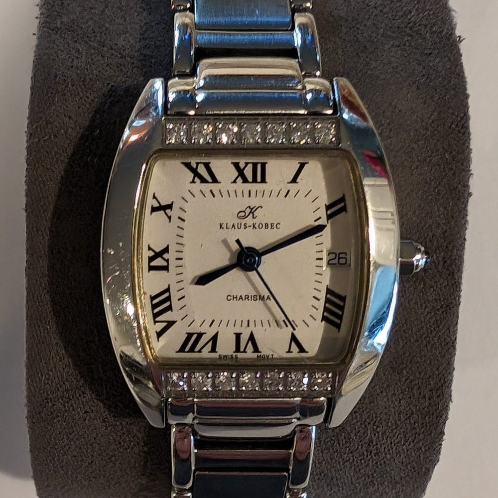 KLAUS KOBEC CHARISMA Registered Model KKL1928D, 14 Genuine Diamonds, Swiss Mvmt